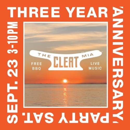 The Cleat 3rd Anniversary Celebration Sep 23, 2023 Growthzone Key